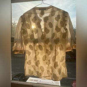 Floral Half-Button Blouse